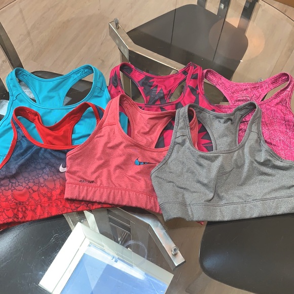 Nike Other - PACK OF SIX Nike Sports Bras Size Small
